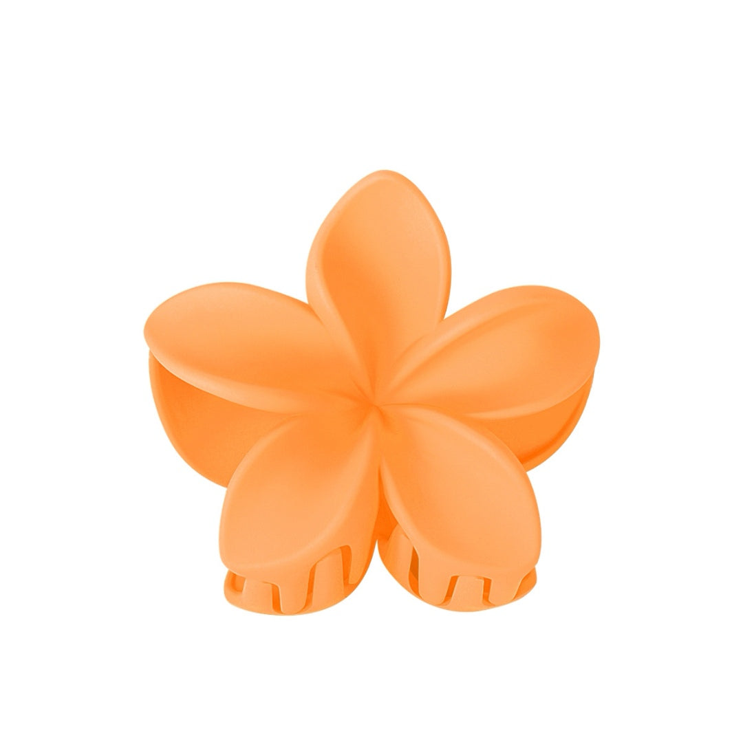 Haarclip bloem oranje